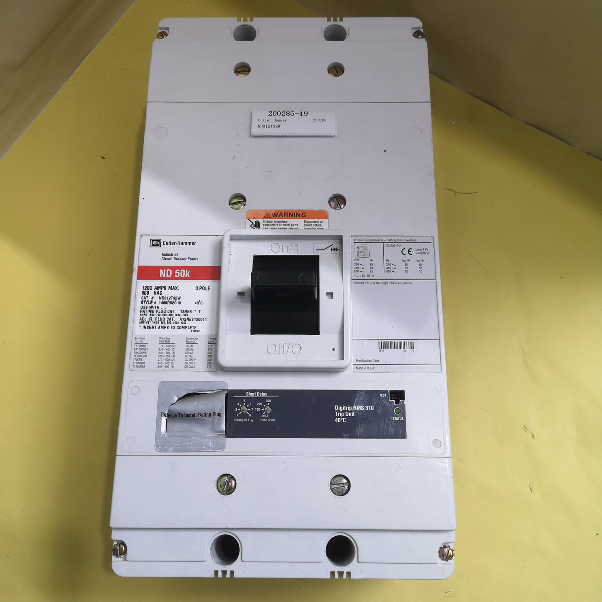Cutler-Hammer Circuit Breaker ND312T32W