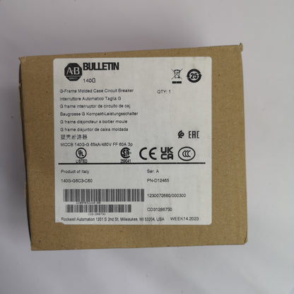 Allen Bradley Circuit Breaker 140G-G6C3-C60