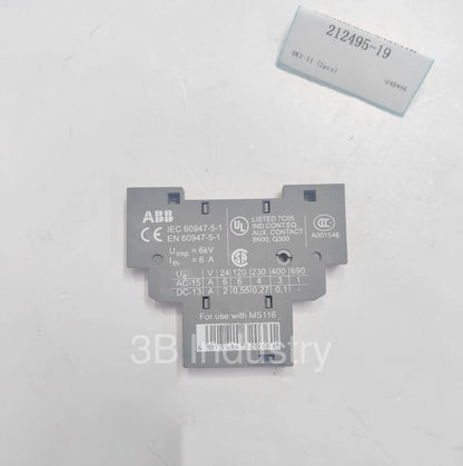 (2PCS) ABB HK1-11 AUXILIARY CONTACT 1SAM201902R1001 With Factory Box