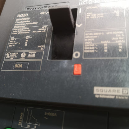 SQUARE D Circuit Breaker BGA36050