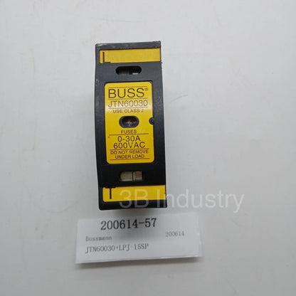 [Fully Stocked] Bussmann DUAL-ELEMENT TIME-DELAY Fuse JTN60030+LPJ-15SP (1PC)