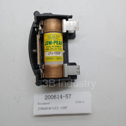 [Fully Stocked] Bussmann DUAL-ELEMENT TIME-DELAY Fuse JTN60030+LPJ-15SP (1PC)