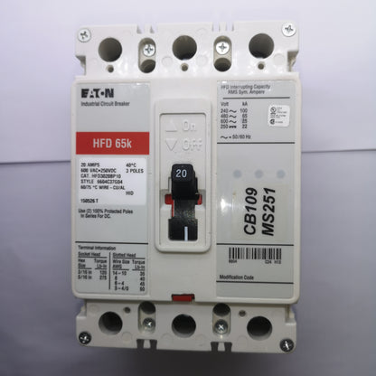 EATON Circuit Breaker HFD3020BP10 - Used