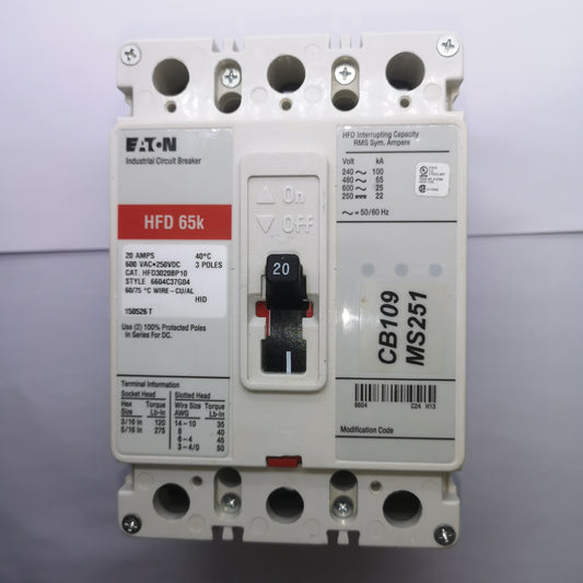 EATON Circuit Breaker HFD3020BP10