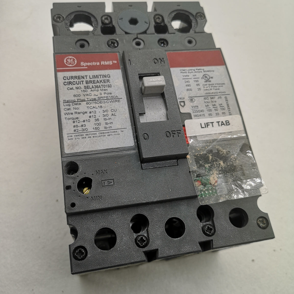 GE Circuit Breaker SELA36AT0150