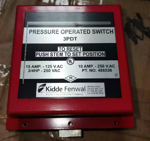 KIDDE-FENWAL 3PDT,486536 Pressure switch
