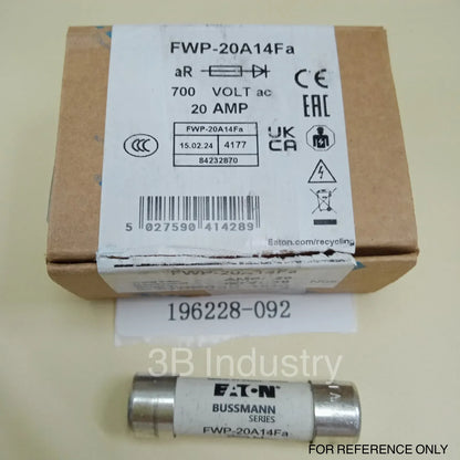 [Limited Stock]Bussmann Fuse FWP-20A14FA (1PC) Without Factory Box