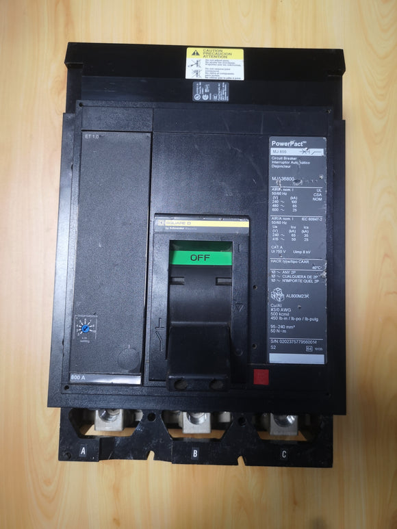 SQUARE D Circuit Breaker MJA36800