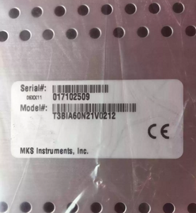 MKS T3BIA60N21V0212 Isolation Valve