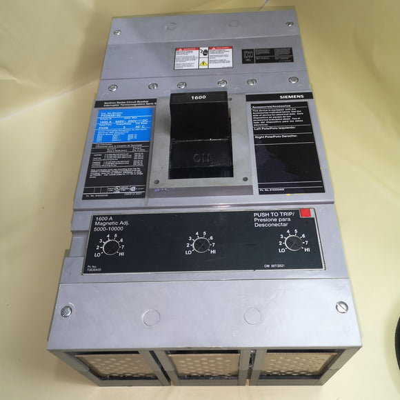 Siemens Circuit Breaker PXD63B160