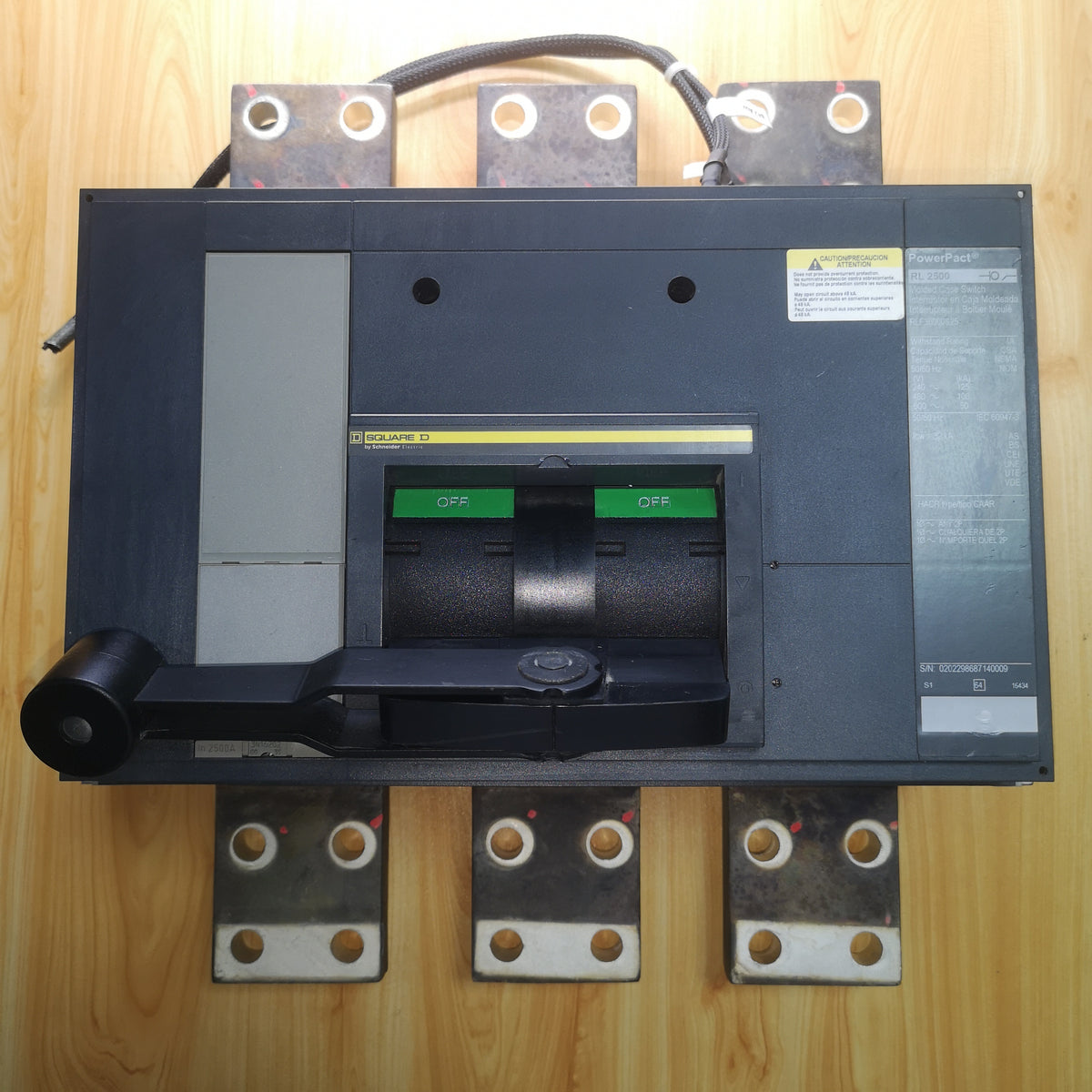 SQUARE D Circuit Breaker RLF36000S25 - Used