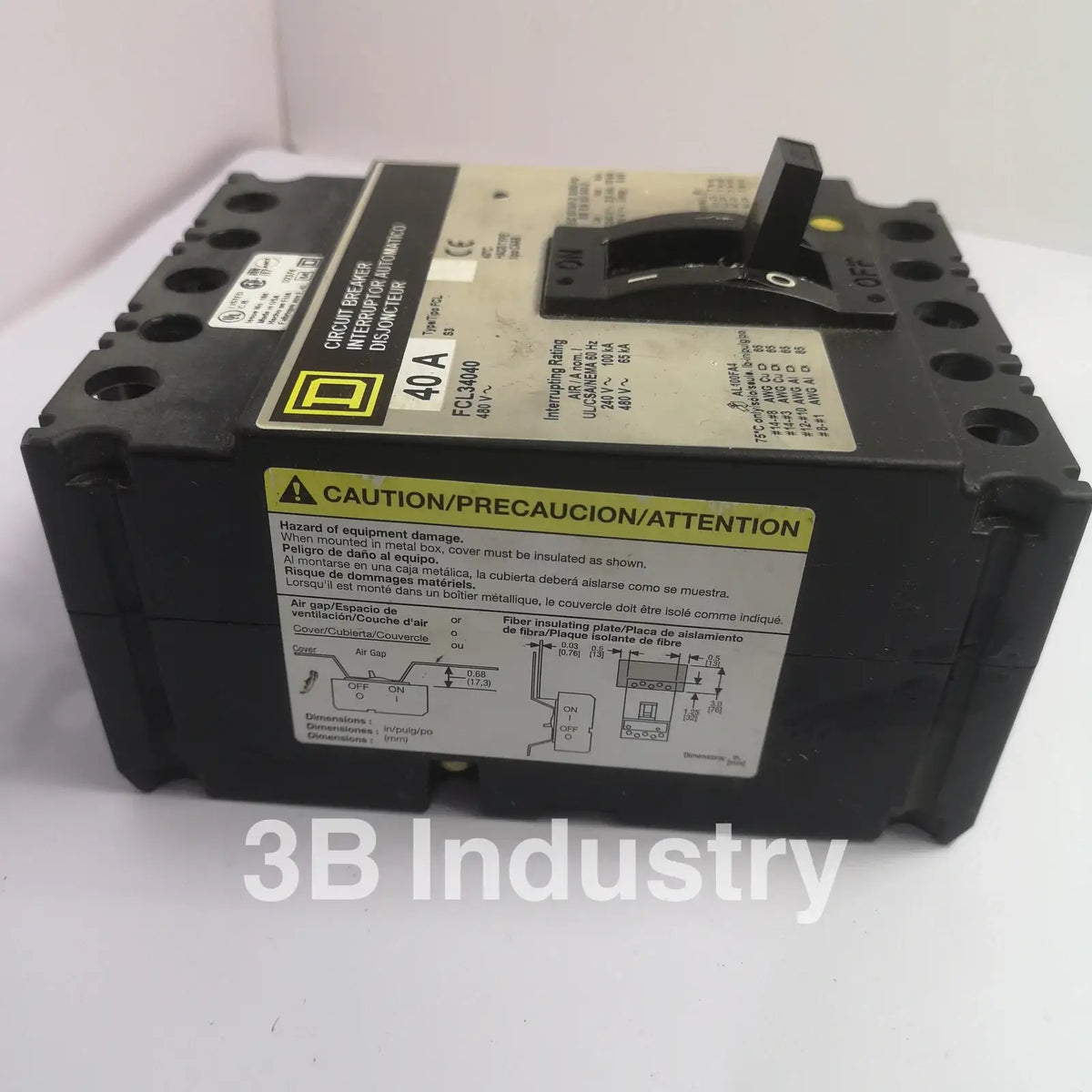 SQUARE D Circuit Breaker FCL34040 Used [Limited Stock]