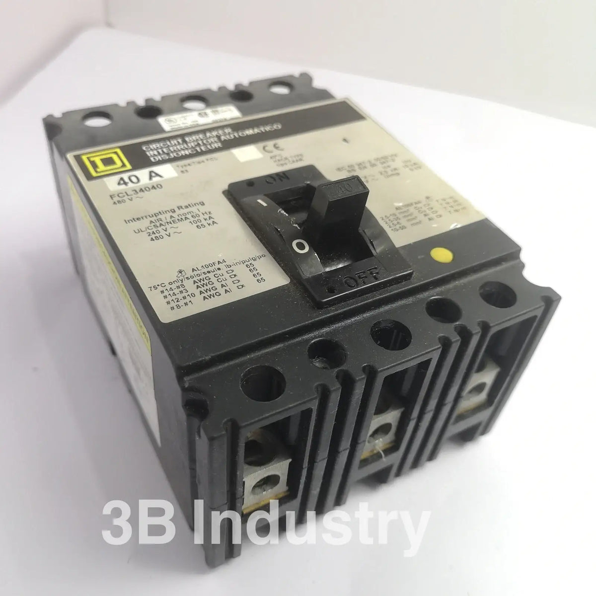 SQUARE D Circuit Breaker FCL34040 Used [Limited Stock]