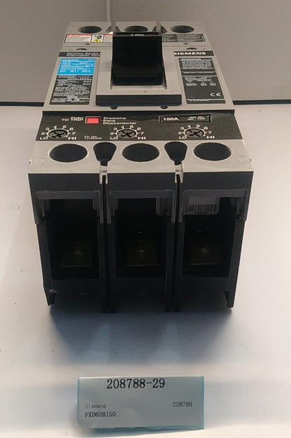 Siemens Circuit Breaker FXD63B150