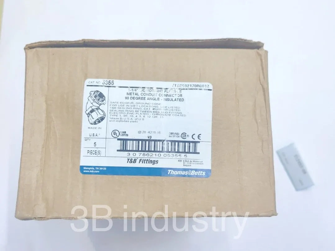 THOMAS & BETTS Liquidtight Connector 5355 (5pcs per Box)