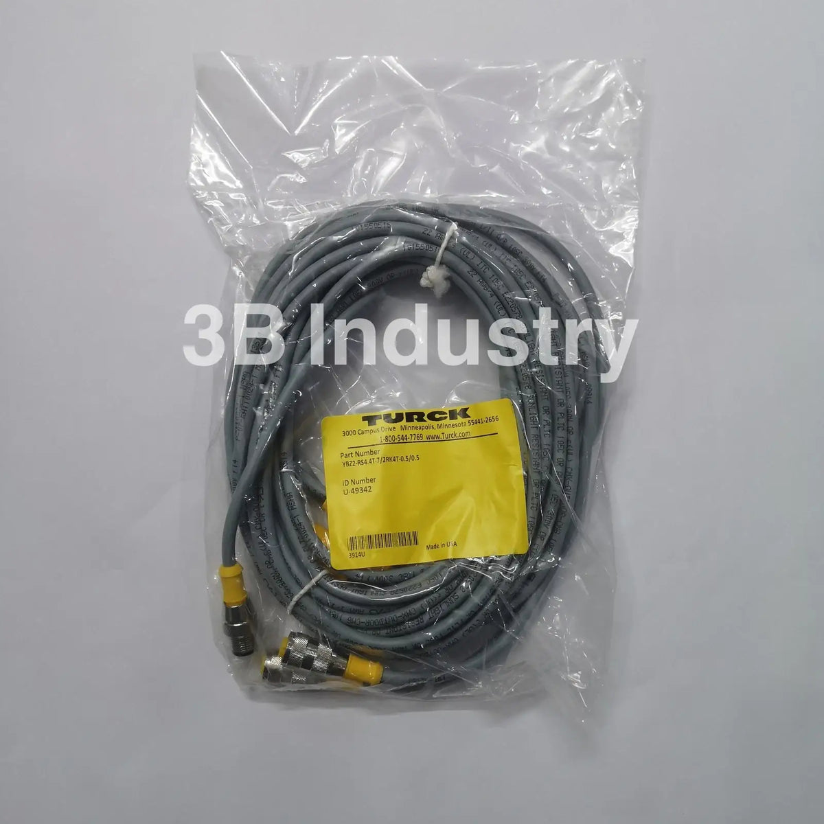 Turck_industrial_Cable_U-49342_YBZ2-RS4.4T-7_2RK4T-0.5_0.5_New_Large_Inventory_2