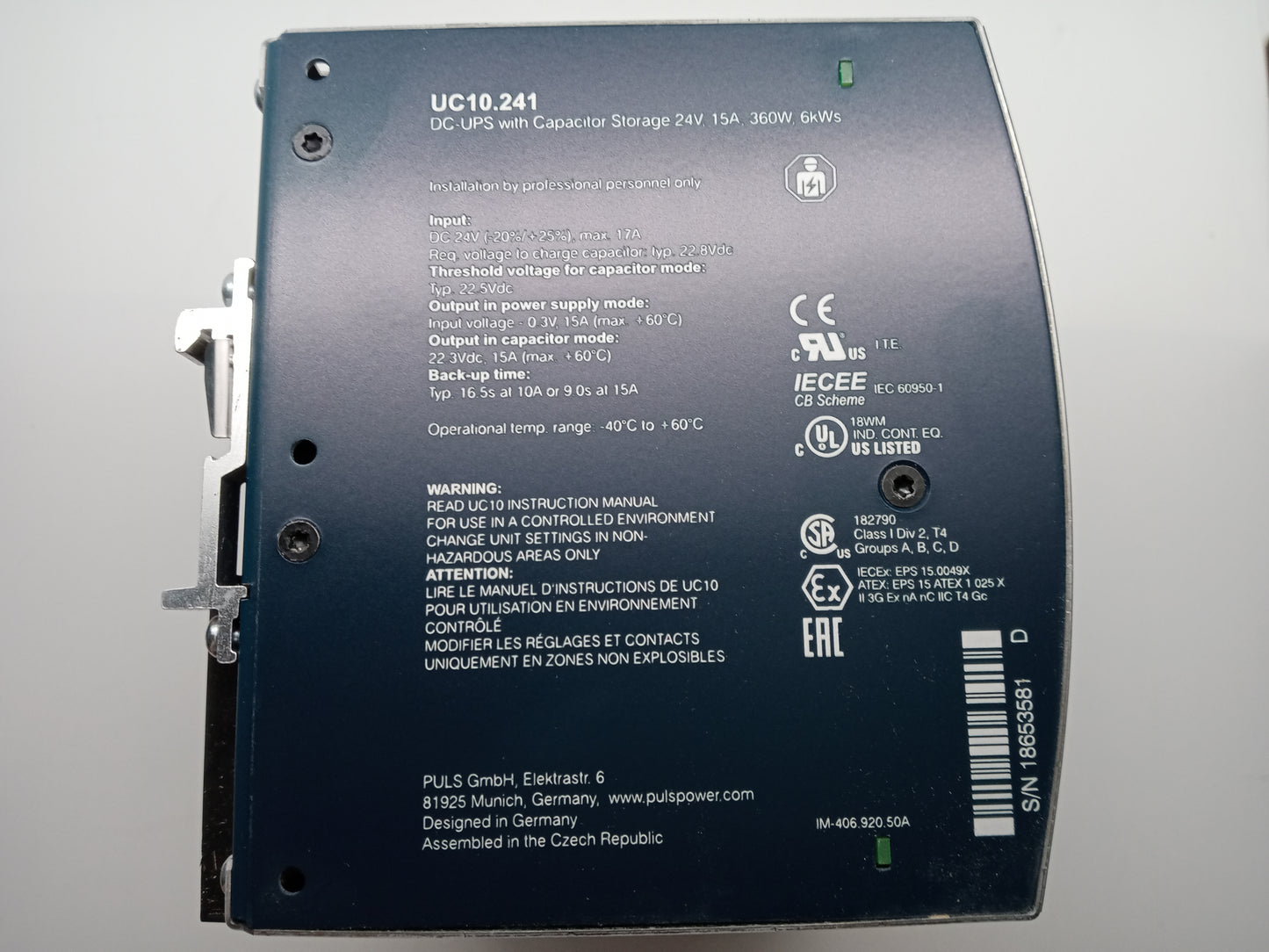 PULS Power Supply UC10.241 in Broken Factory BOX