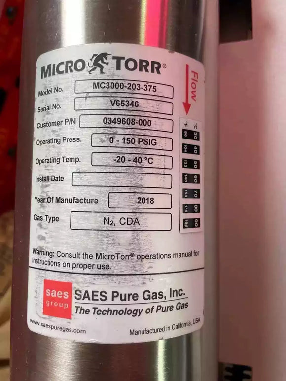 MICRO TORR Sensor MC3000-203-375